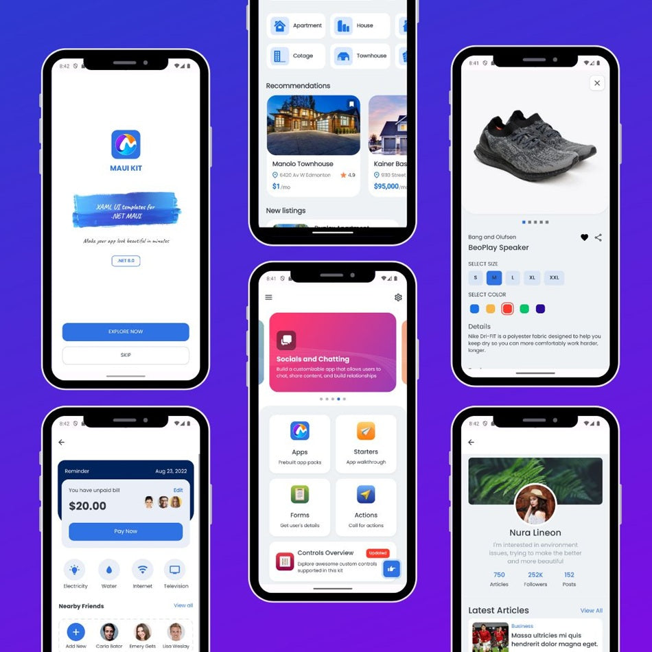 MauiKit - Xaml UI templates for .NET MAUI