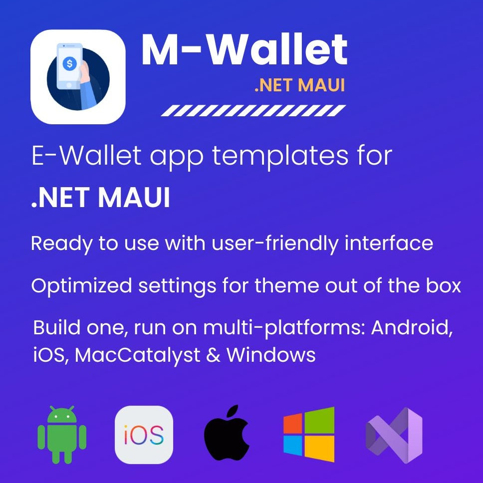 M-Wallet - Finance and Banking App Template for .NET MAUI