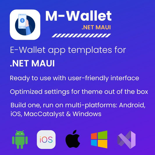 M-Wallet - Finance and Banking App Template for .NET MAUI