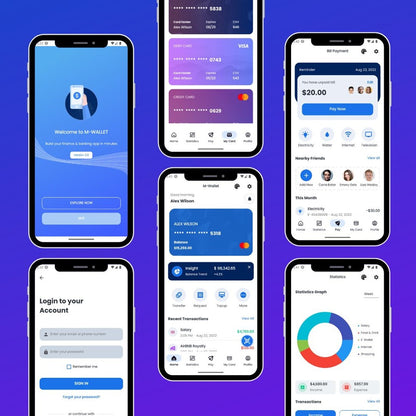 M-Wallet - Finance and Banking App Template for .NET MAUI