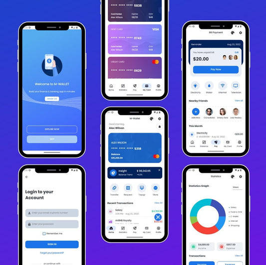 M-Wallet - Finance and Banking App Template for .NET MAUI
